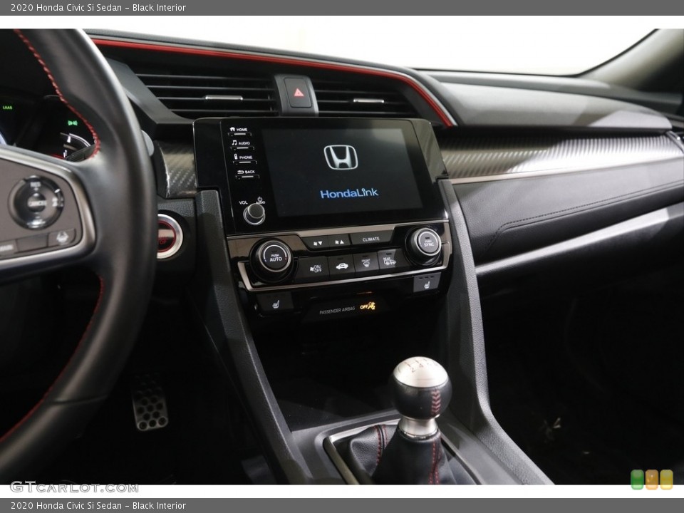 Black Interior Dashboard for the 2020 Honda Civic Si Sedan #143255242