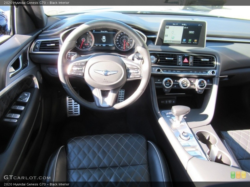 Black Interior Dashboard for the 2020 Hyundai Genesis G70 #143256334