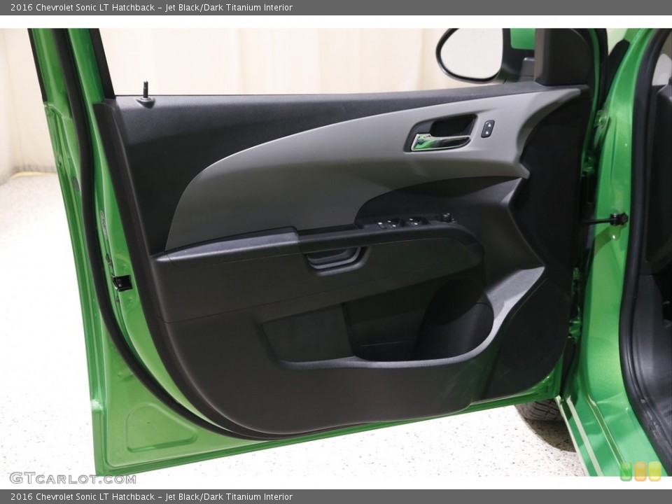 Jet Black/Dark Titanium Interior Door Panel for the 2016 Chevrolet Sonic LT Hatchback #143257783