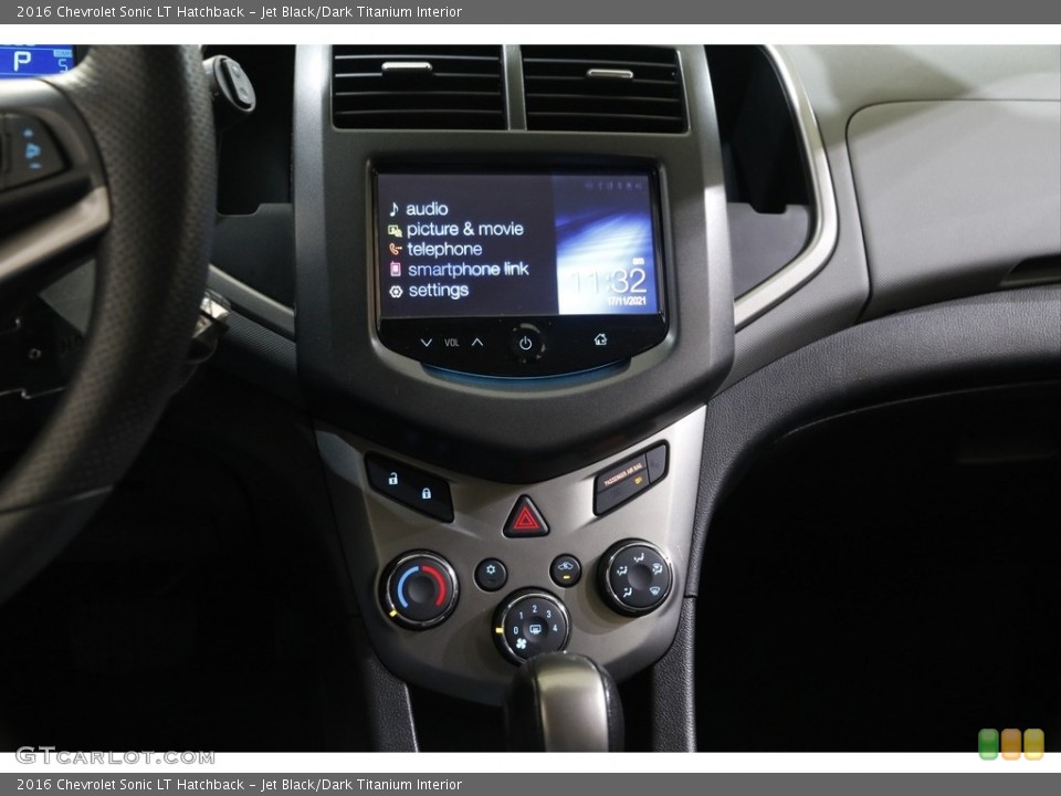 Jet Black/Dark Titanium Interior Controls for the 2016 Chevrolet Sonic LT Hatchback #143257906