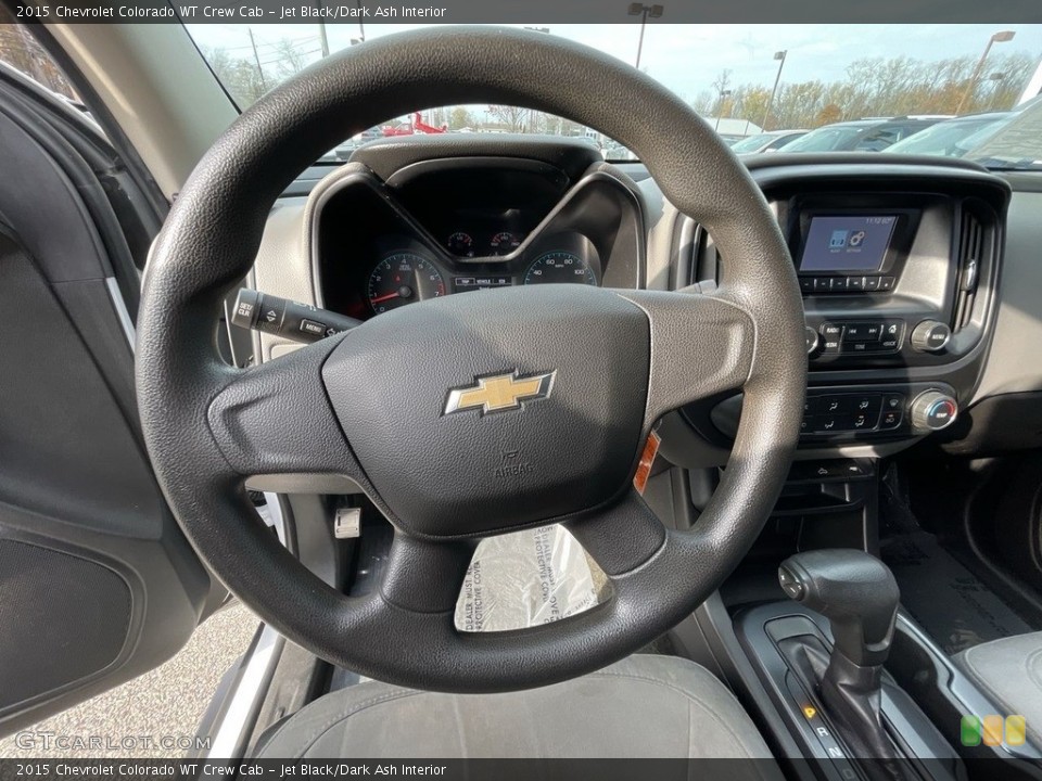 Jet Black/Dark Ash Interior Steering Wheel for the 2015 Chevrolet Colorado WT Crew Cab #143260126