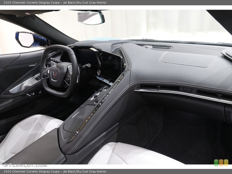 Jet Black/Sky Cool Gray Interior Dashboard for the 2020 Chevrolet Corvette Stingray Coupe #143261257
