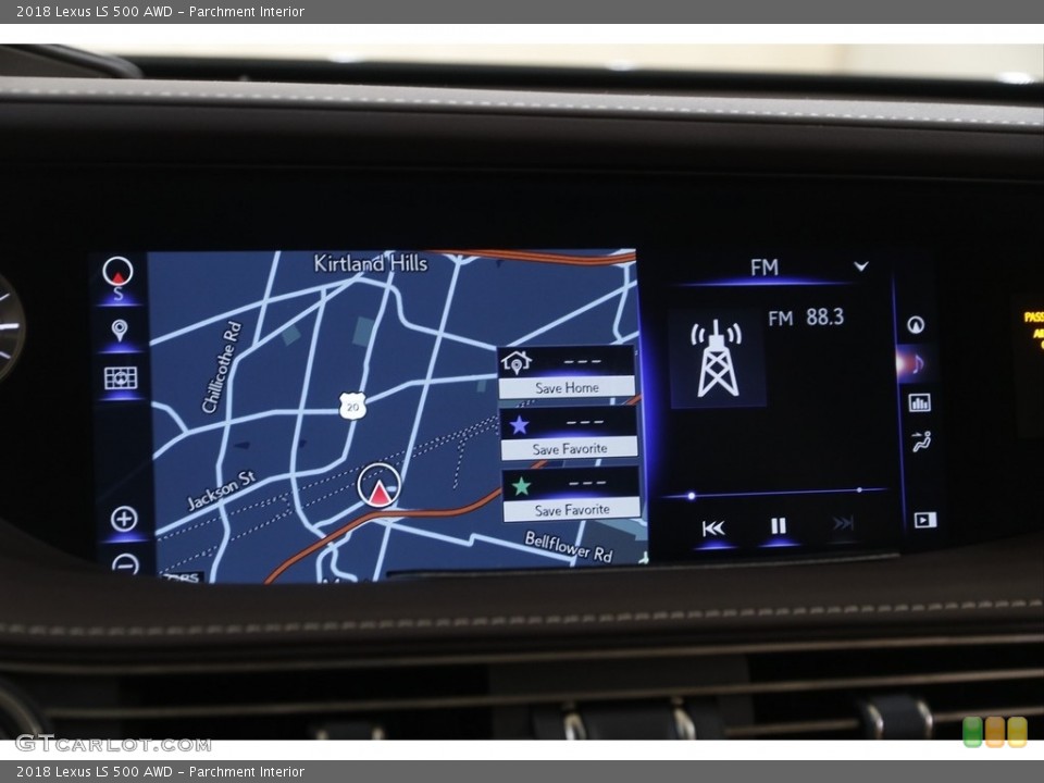 Parchment Interior Navigation for the 2018 Lexus LS 500 AWD #143262887