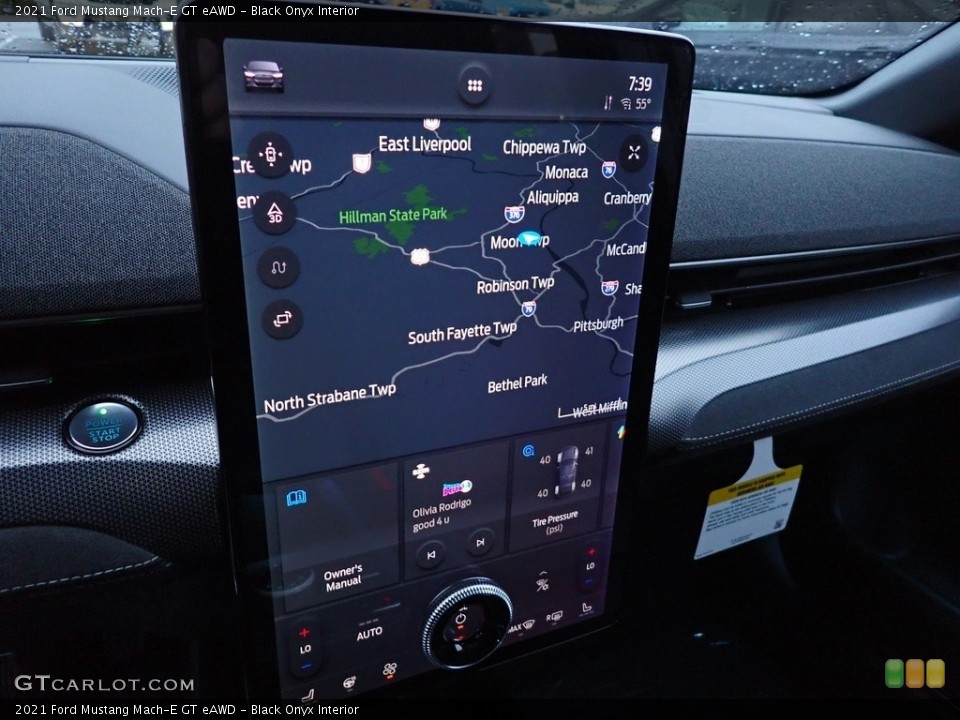Black Onyx Interior Navigation for the 2021 Ford Mustang Mach-E GT eAWD #143264511