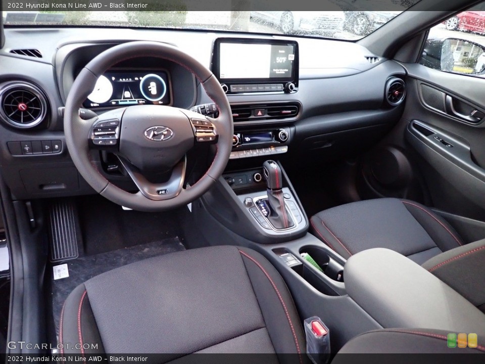 Black Interior Photo for the 2022 Hyundai Kona N Line AWD #143265313