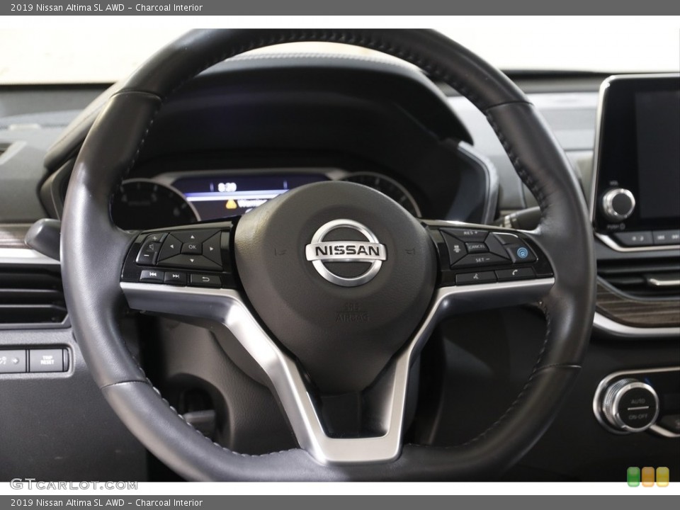 Charcoal Interior Steering Wheel for the 2019 Nissan Altima SL AWD #143265877