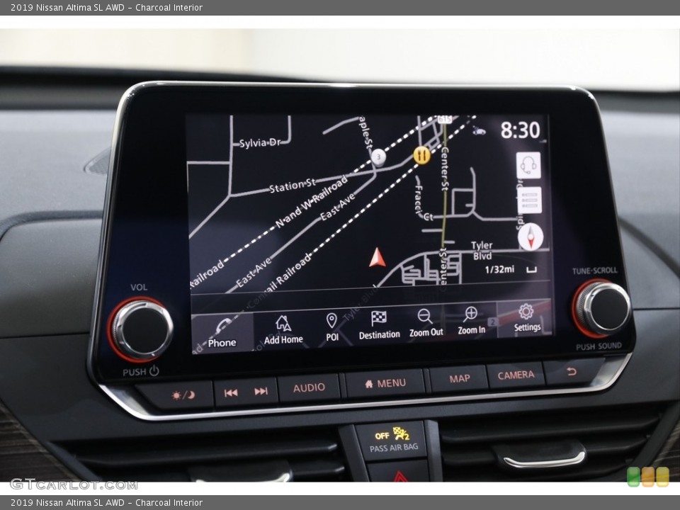 Charcoal Interior Navigation for the 2019 Nissan Altima SL AWD #143265922