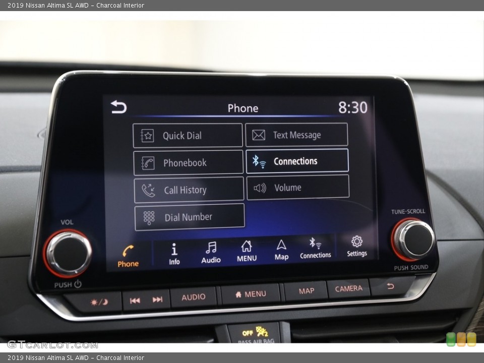 Charcoal Interior Controls for the 2019 Nissan Altima SL AWD #143265937