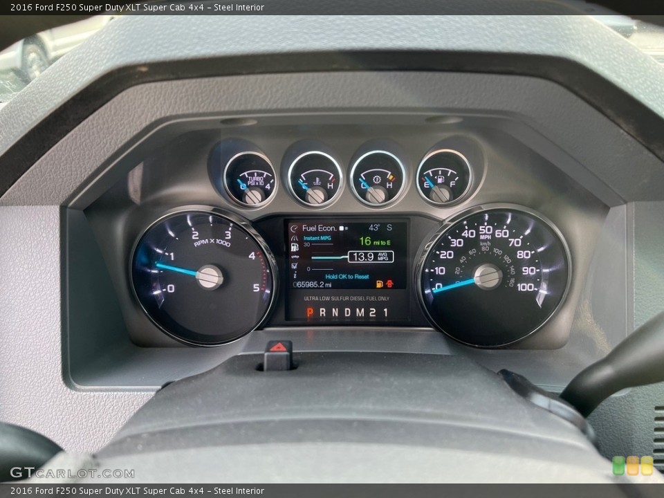 Steel Interior Gauges for the 2016 Ford F250 Super Duty XLT Super Cab 4x4 #143267167