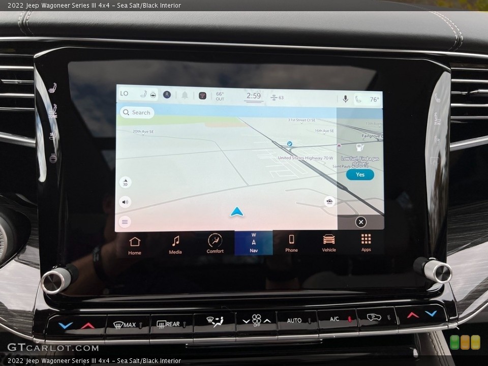 Sea Salt/Black Interior Navigation for the 2022 Jeep Wagoneer Series III 4x4 #143267605