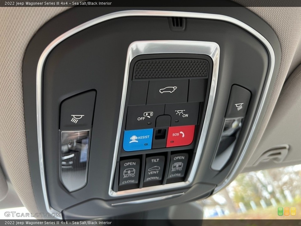 Sea Salt/Black Interior Controls for the 2022 Jeep Wagoneer Series III 4x4 #143267749