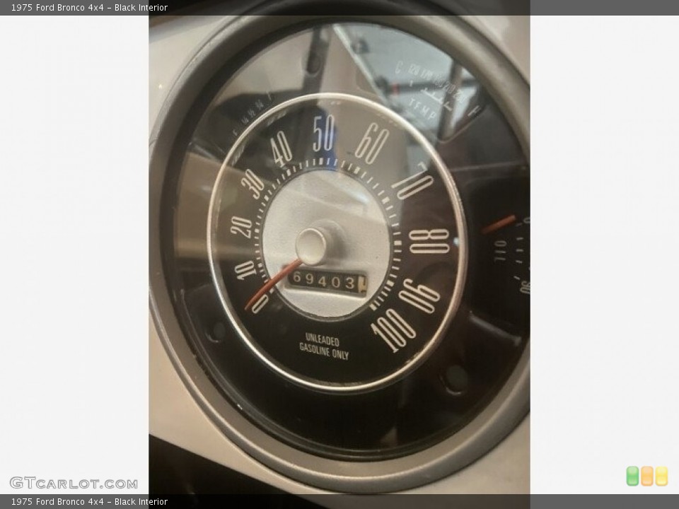 Black Interior Gauges for the 1975 Ford Bronco 4x4 #143267848