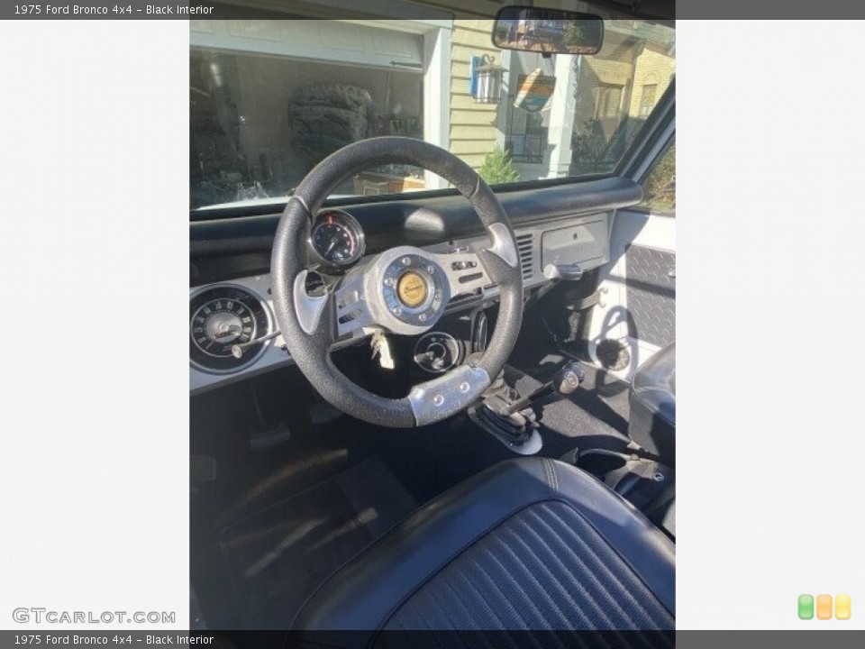 Black Interior Dashboard for the 1975 Ford Bronco 4x4 #143267872