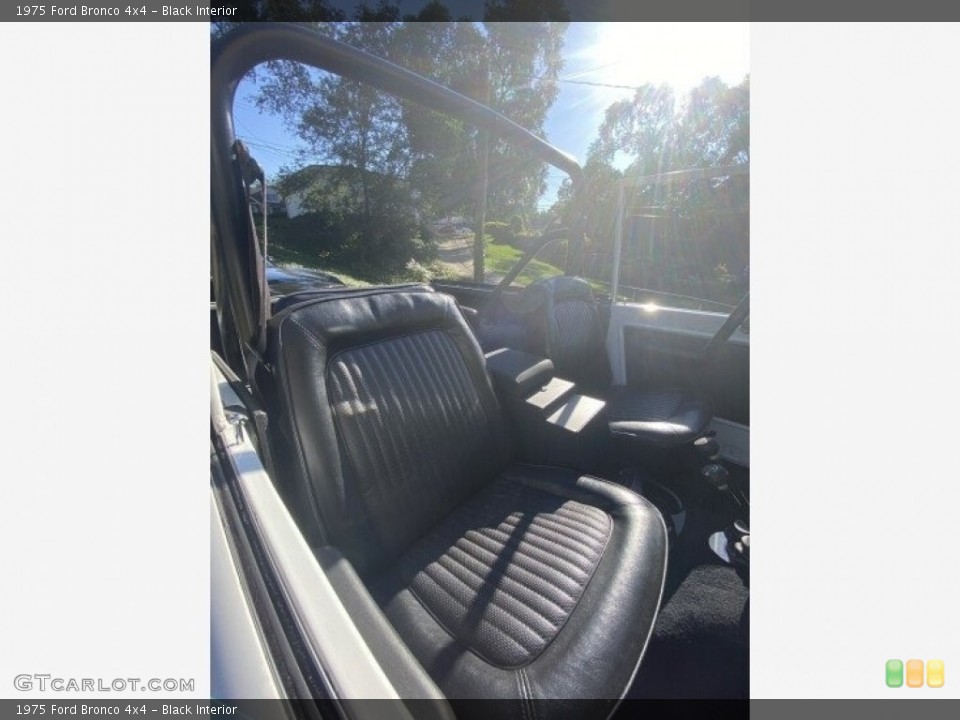 Black Interior Front Seat for the 1975 Ford Bronco 4x4 #143267884