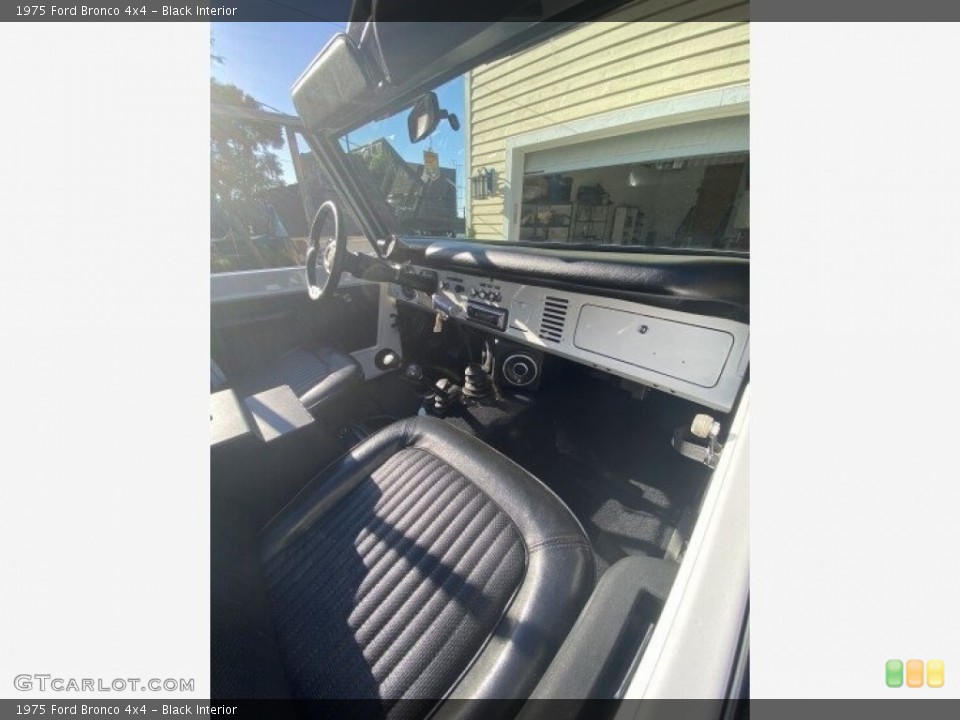 Black Interior Front Seat for the 1975 Ford Bronco 4x4 #143268337