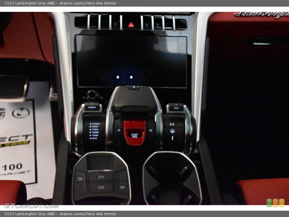 Arancio Leonis/Nero Ade Interior Controls for the 2020 Lamborghini Urus AWD #143271540