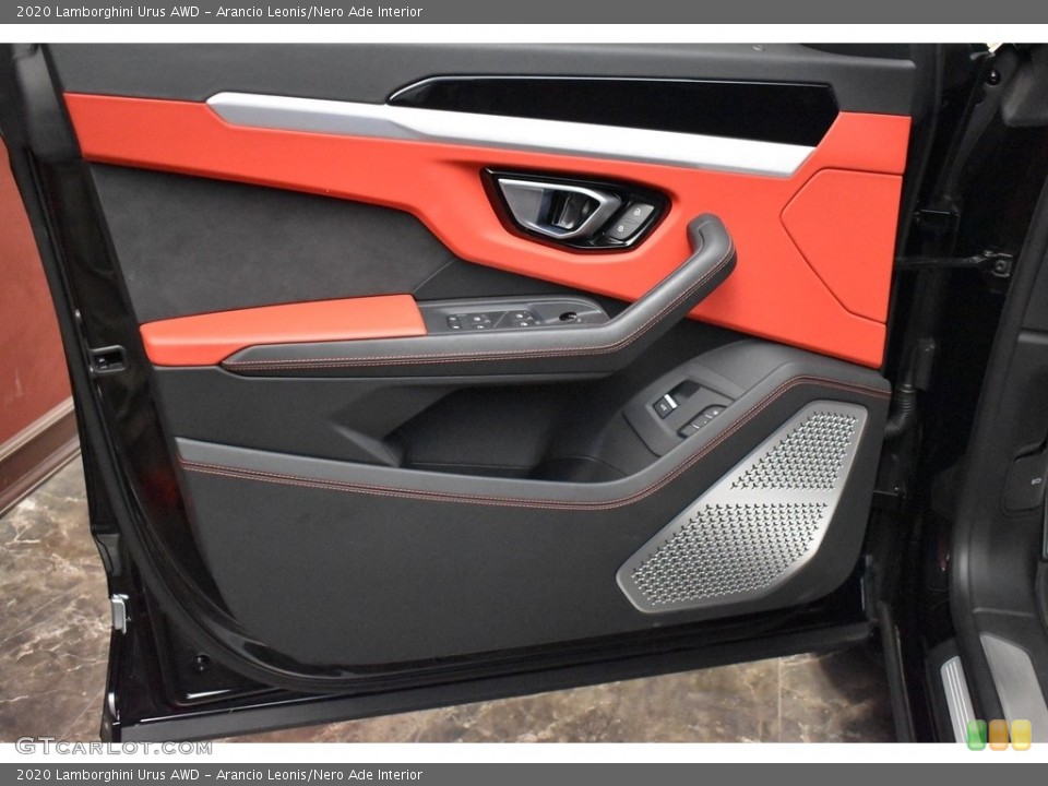 Arancio Leonis/Nero Ade Interior Door Panel for the 2020 Lamborghini Urus AWD #143271623