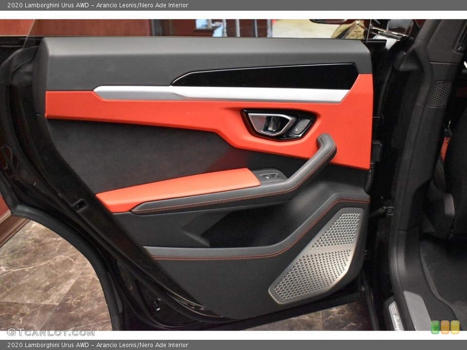 Arancio Leonis/Nero Ade Interior Door Panel for the 2020 Lamborghini Urus AWD #143271642