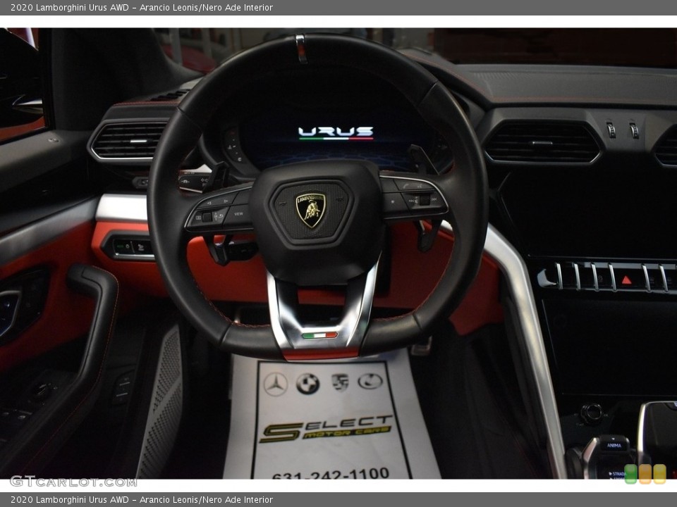 Arancio Leonis/Nero Ade Interior Steering Wheel for the 2020 Lamborghini Urus AWD #143271684