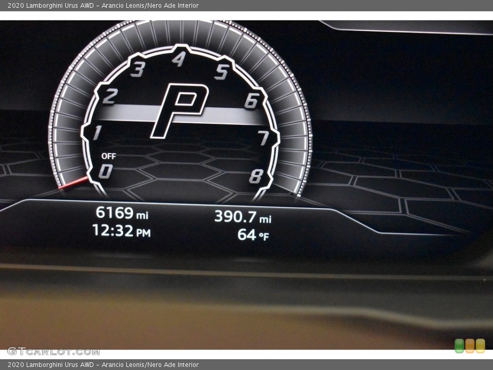 Arancio Leonis/Nero Ade Interior Gauges for the 2020 Lamborghini Urus AWD #143271750