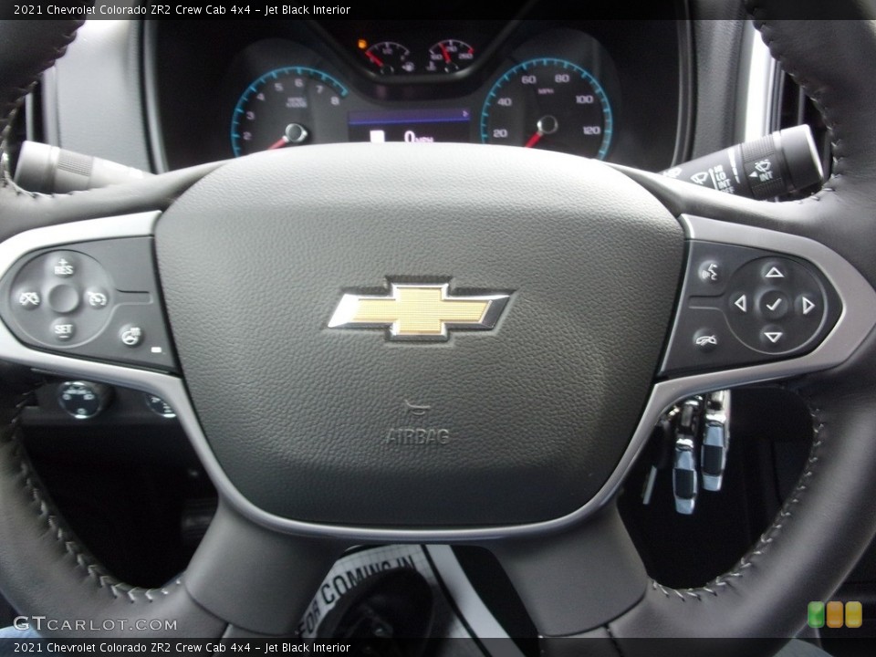 Jet Black Interior Steering Wheel for the 2021 Chevrolet Colorado ZR2 Crew Cab 4x4 #143273709