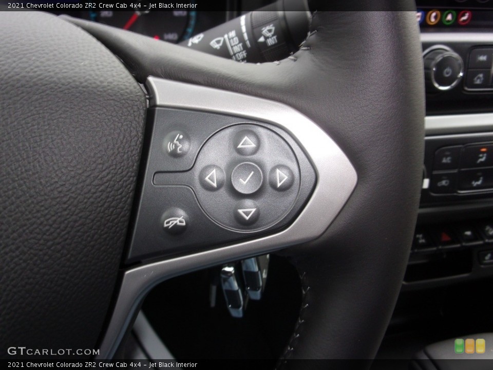 Jet Black Interior Steering Wheel for the 2021 Chevrolet Colorado ZR2 Crew Cab 4x4 #143273724