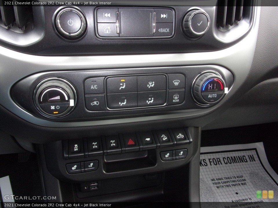Jet Black Interior Controls for the 2021 Chevrolet Colorado ZR2 Crew Cab 4x4 #143273838