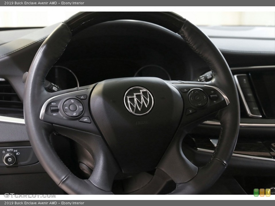 Ebony Interior Steering Wheel for the 2019 Buick Enclave Avenir AWD #143273862