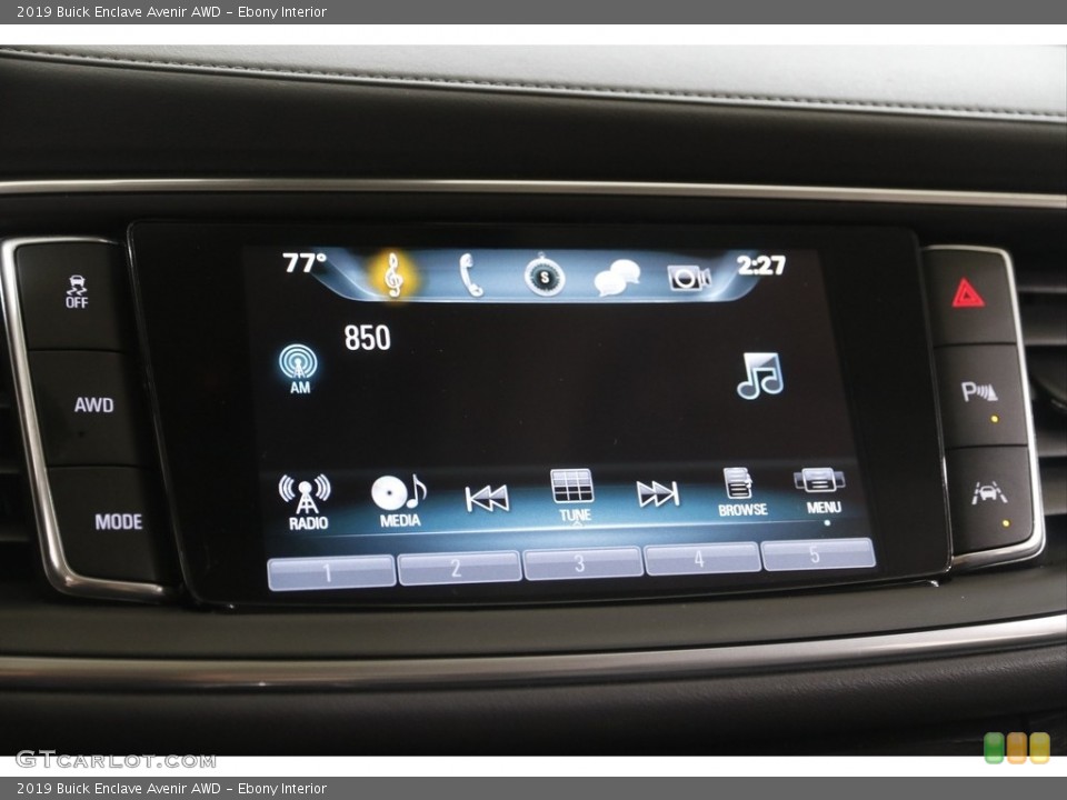Ebony Interior Controls for the 2019 Buick Enclave Avenir AWD #143273892