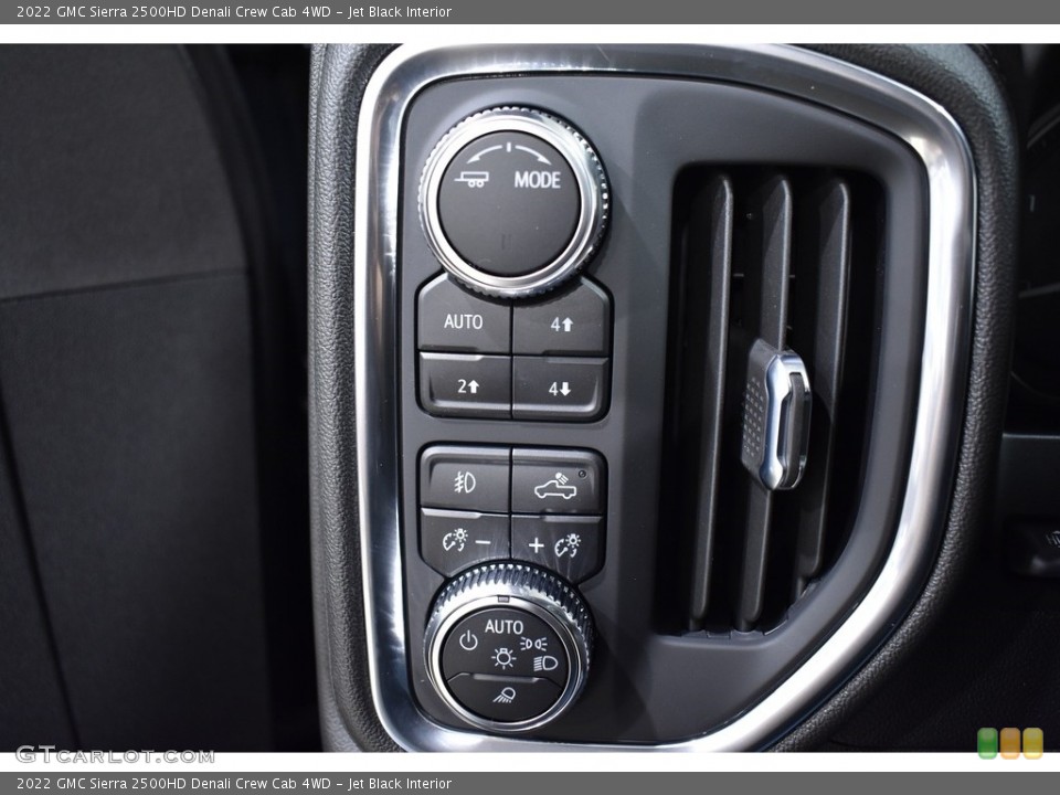 Jet Black Interior Controls for the 2022 GMC Sierra 2500HD Denali Crew Cab 4WD #143274490