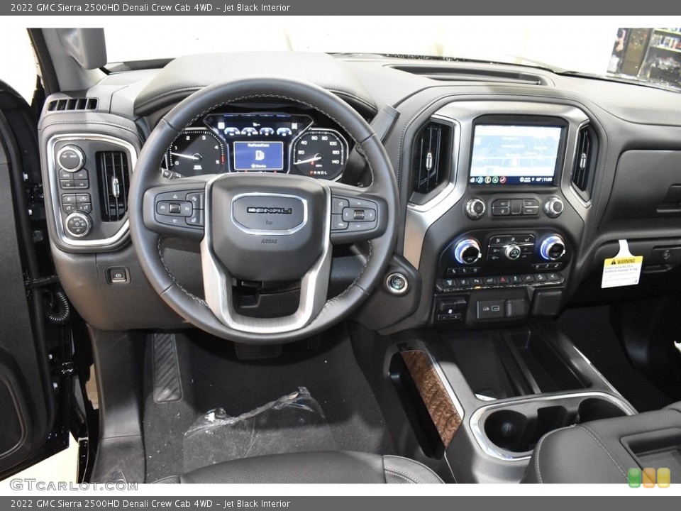 Jet Black Interior Dashboard for the 2022 GMC Sierra 2500HD Denali Crew Cab 4WD #143274501