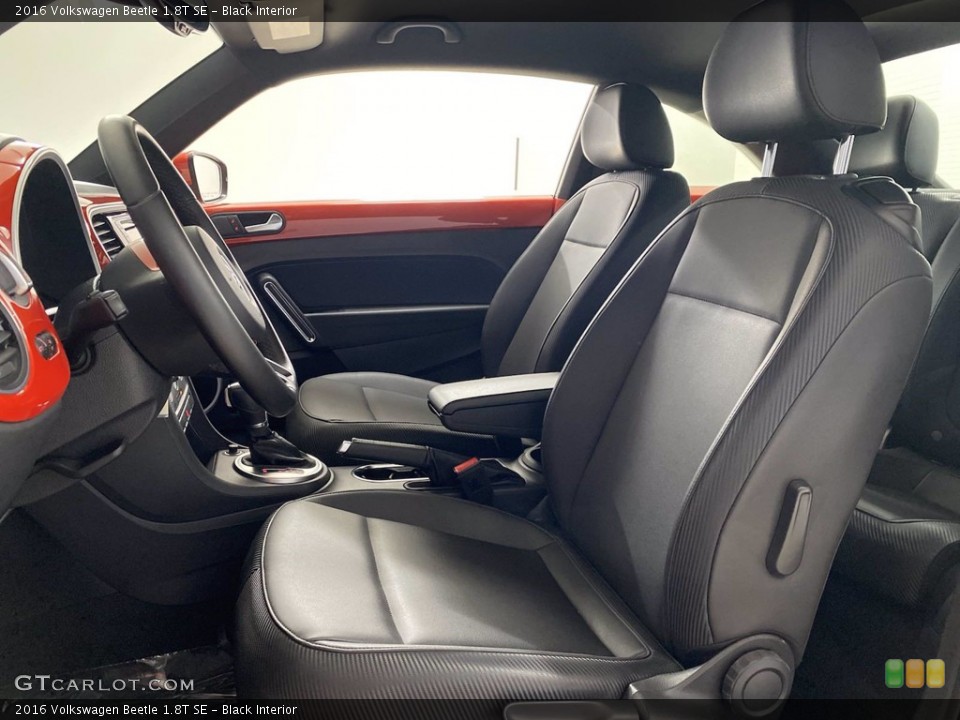 Black Interior Front Seat for the 2016 Volkswagen Beetle 1.8T SE #143275139