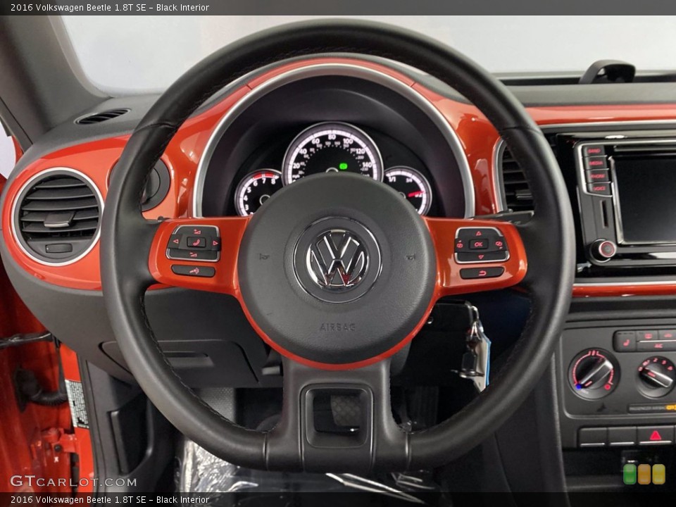 Black Interior Steering Wheel for the 2016 Volkswagen Beetle 1.8T SE #143275159