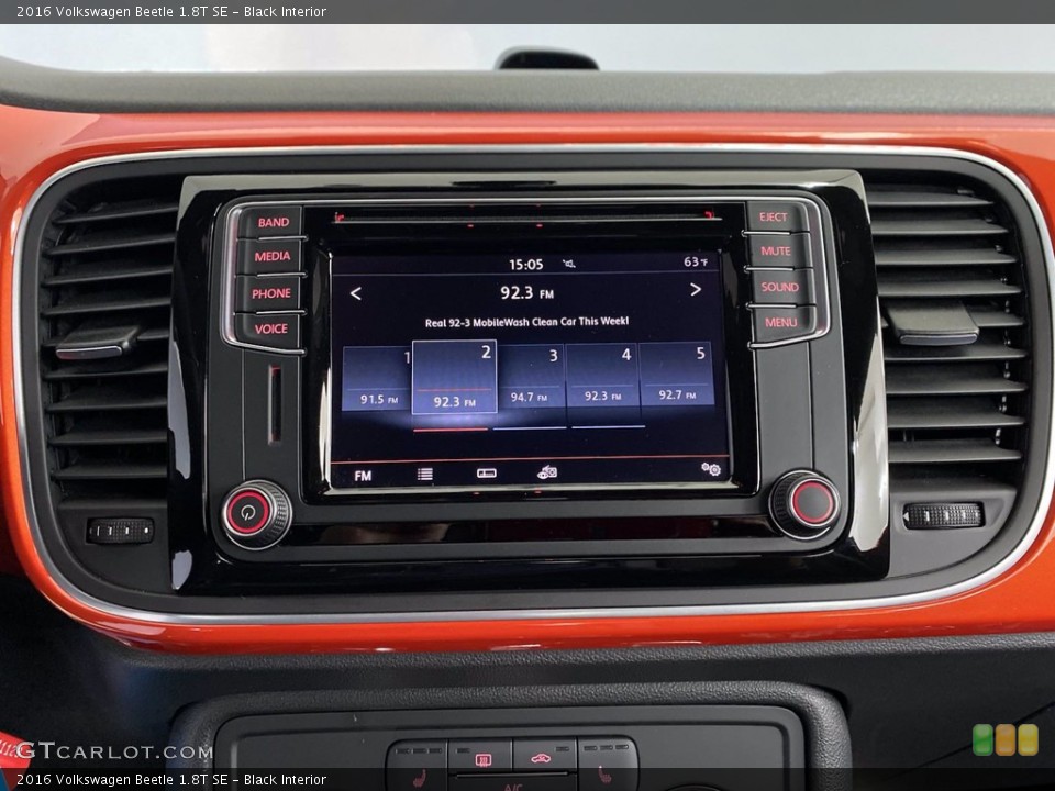 Black Interior Controls for the 2016 Volkswagen Beetle 1.8T SE #143275240