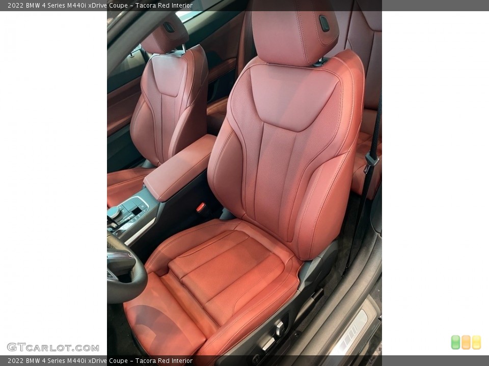 Tacora Red Interior Front Seat for the 2022 BMW 4 Series M440i xDrive Coupe #143275600