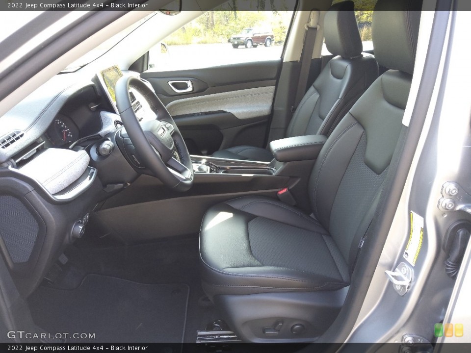 Black Interior Front Seat for the 2022 Jeep Compass Latitude 4x4 #143277303