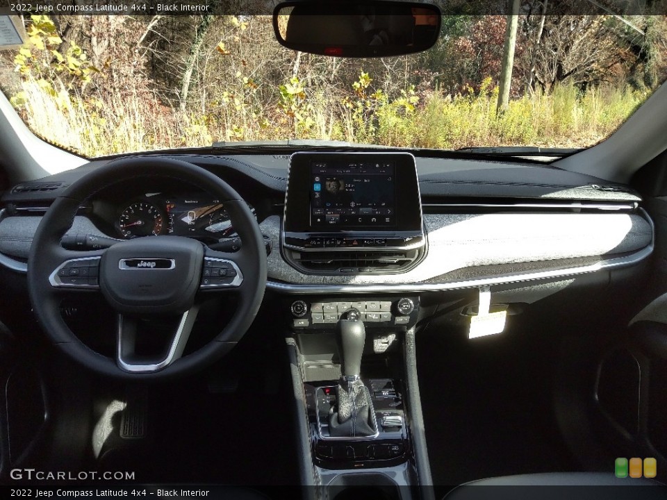 Black Interior Dashboard for the 2022 Jeep Compass Latitude 4x4 #143277324