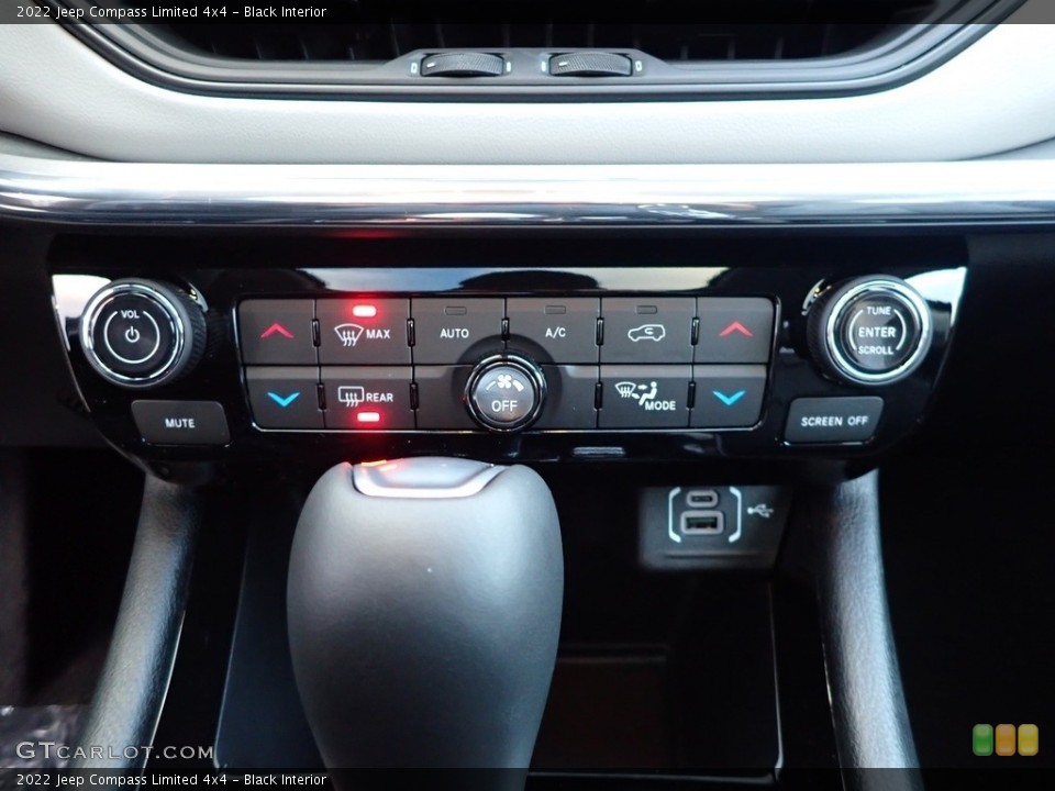 Black Interior Controls for the 2022 Jeep Compass Limited 4x4 #143278625