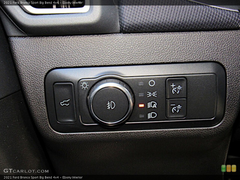 Ebony Interior Controls for the 2021 Ford Bronco Sport Big Bend 4x4 #143278910