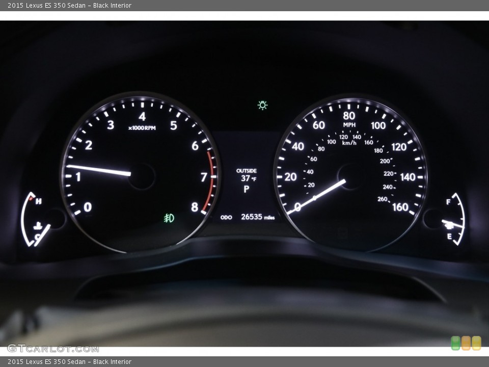 Black Interior Gauges for the 2015 Lexus ES 350 Sedan #143280489