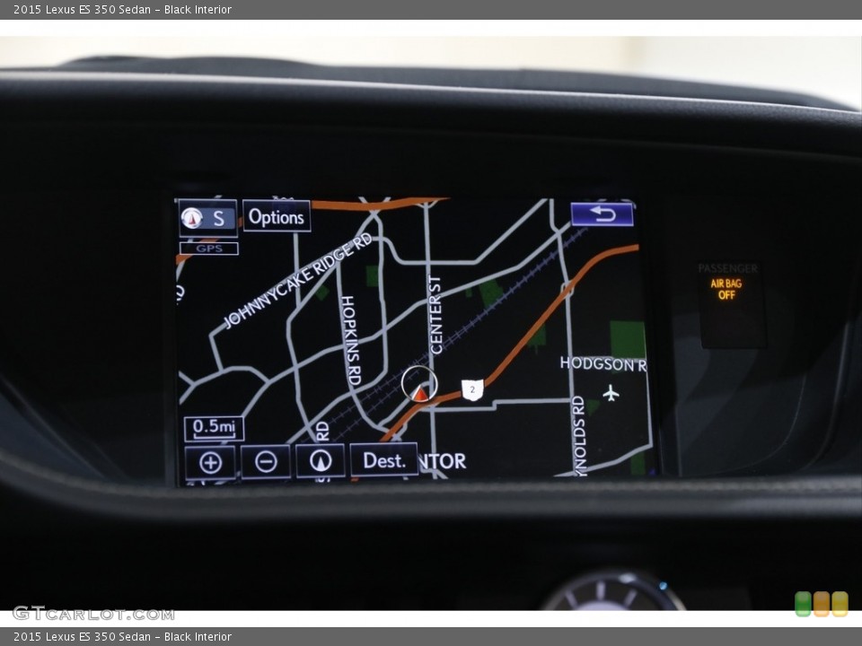Black Interior Navigation for the 2015 Lexus ES 350 Sedan #143280542