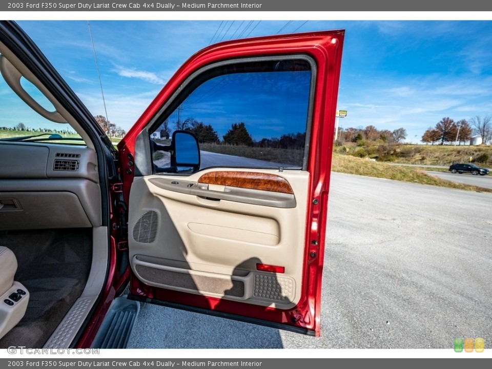 Medium Parchment Interior Door Panel for the 2003 Ford F350 Super Duty Lariat Crew Cab 4x4 Dually #143280782