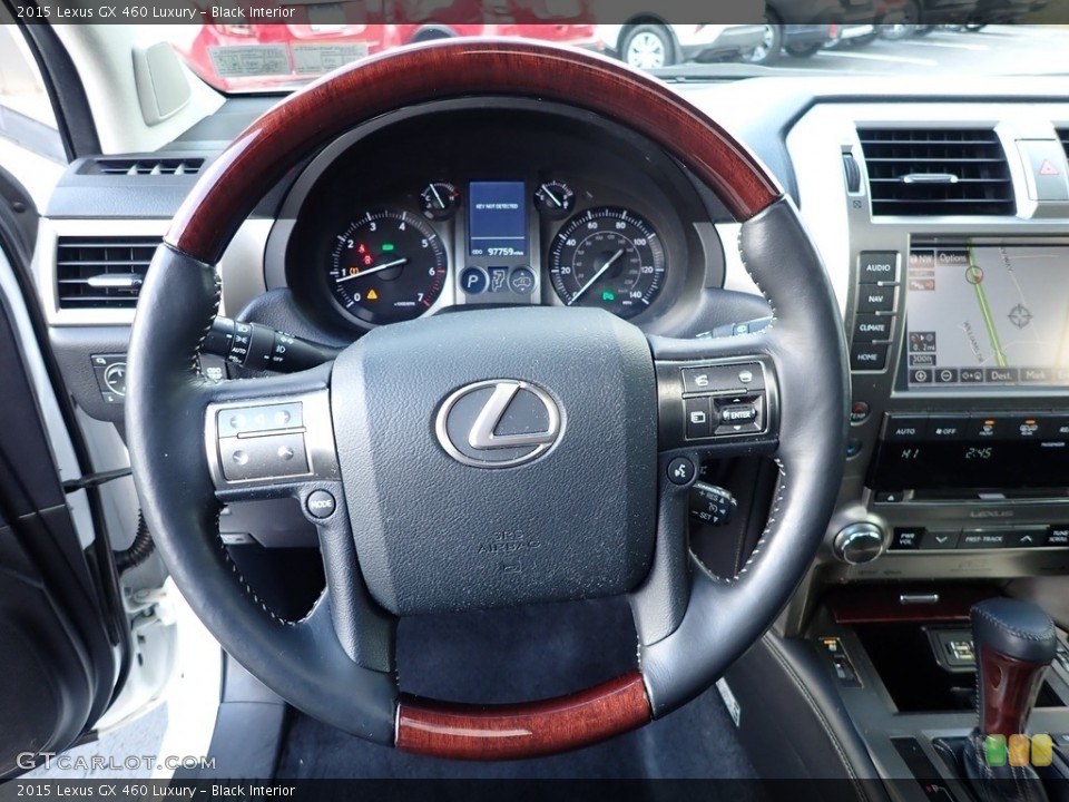 Black Interior Steering Wheel for the 2015 Lexus GX 460 Luxury #143282098