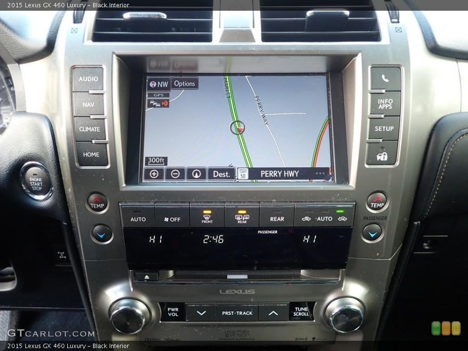 Black Interior Controls for the 2015 Lexus GX 460 Luxury #143282131