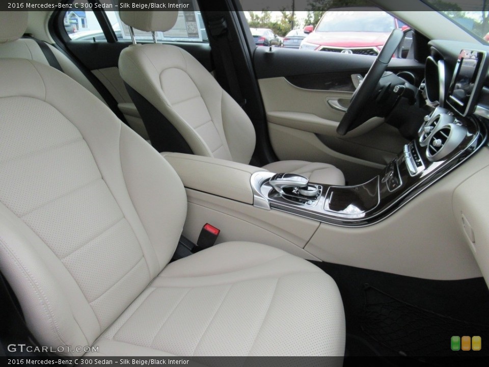 Silk Beige/Black Interior Photo for the 2016 Mercedes-Benz C 300 Sedan #143284127