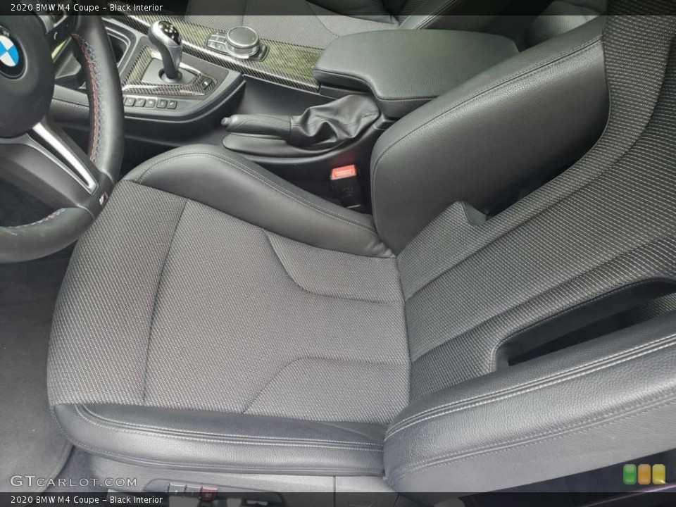 Black Interior Front Seat for the 2020 BMW M4 Coupe #143284388