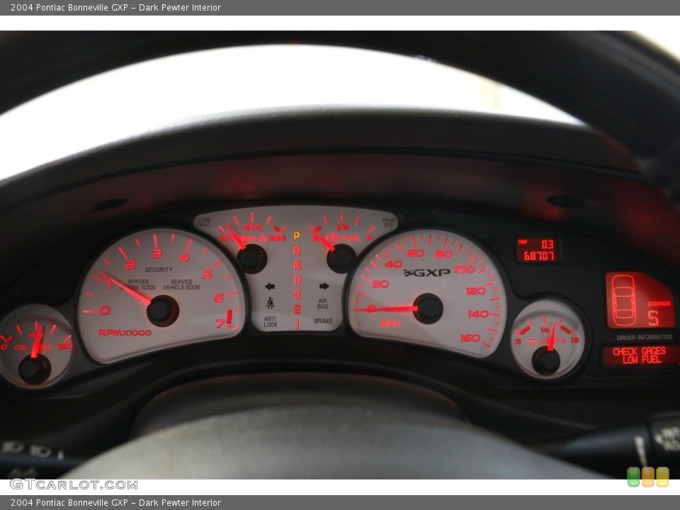 Dark Pewter Interior Gauges for the 2004 Pontiac Bonneville GXP #143284928