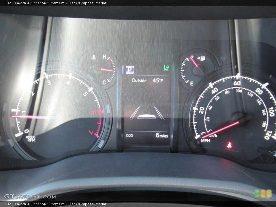 Black/Graphite Interior Gauges for the 2022 Toyota 4Runner SR5 Premium #143285988