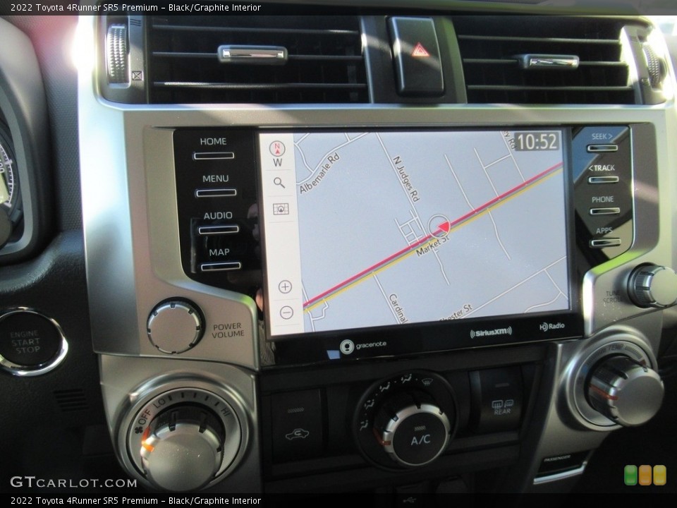 Black/Graphite Interior Navigation for the 2022 Toyota 4Runner SR5 Premium #143286009