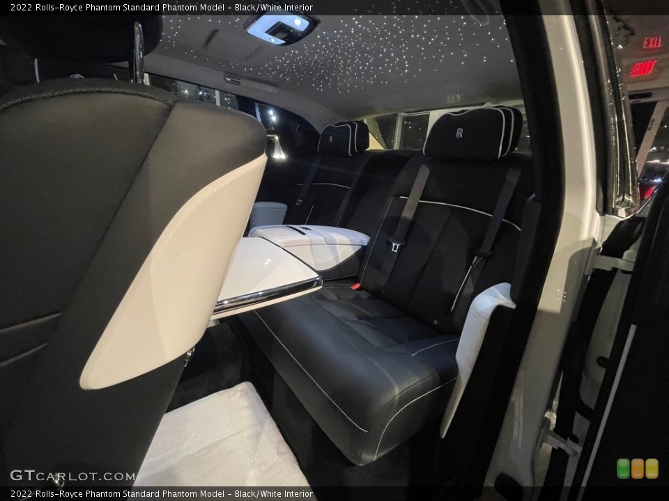 Black/White Interior Rear Seat for the 2022 Rolls-Royce Phantom  #143290239